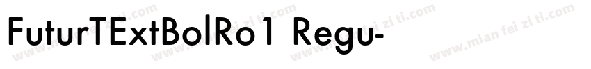 FuturTExtBolRo1 Regu字体转换
